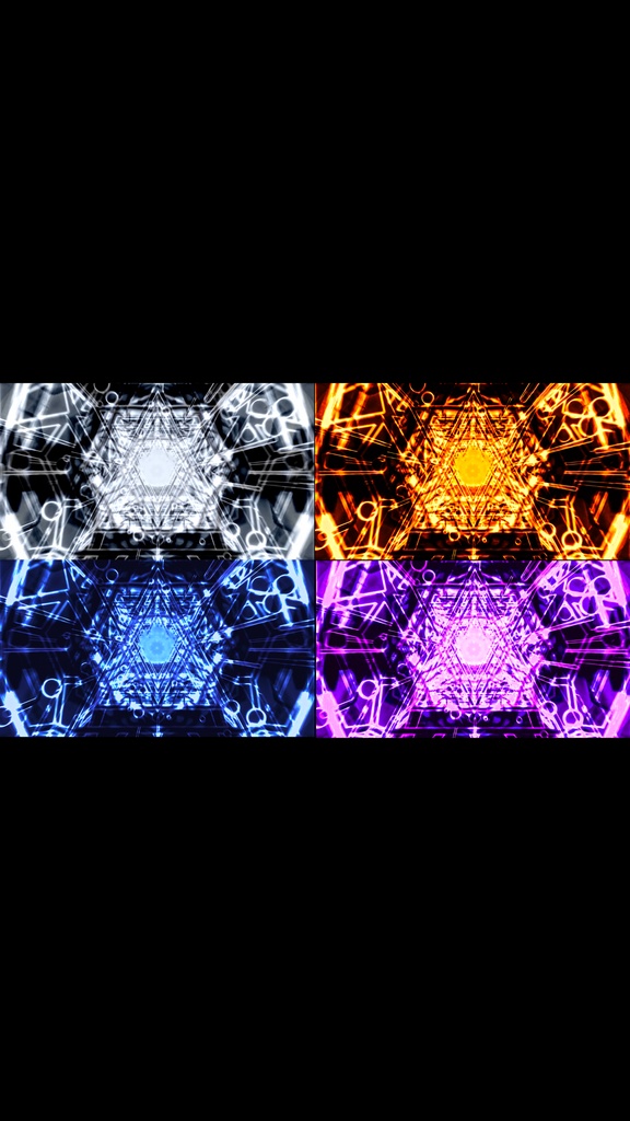 エネルギーコア・トンネルリアクター 4色セット | SFサイバーVJループ(シームレス / HD)