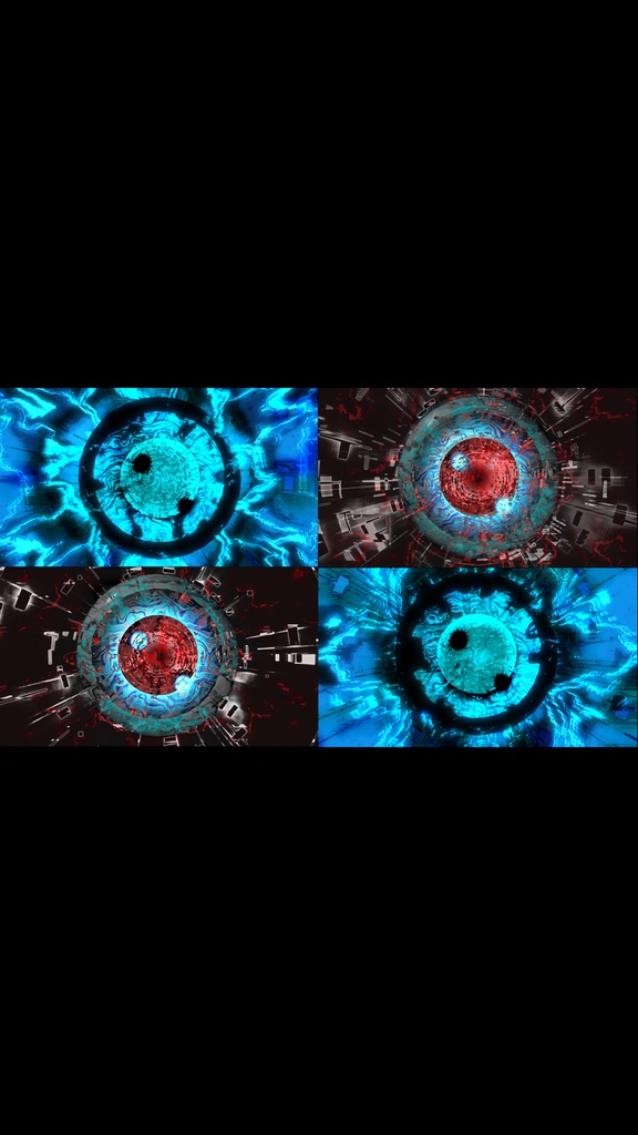 エネルギーコア状態コレクション|形成・振動・不安定・圧縮・エラー・グリッチ VJループセット(HD)