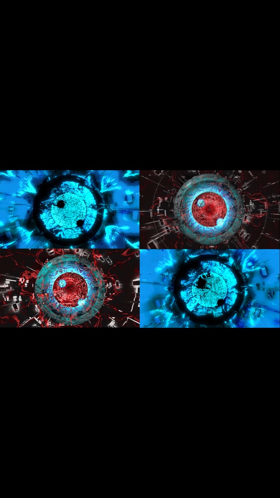 エネルギーコア状態コレクション|形成・振動・不安定・圧縮・エラー・グリッチ VJループセット(HD)