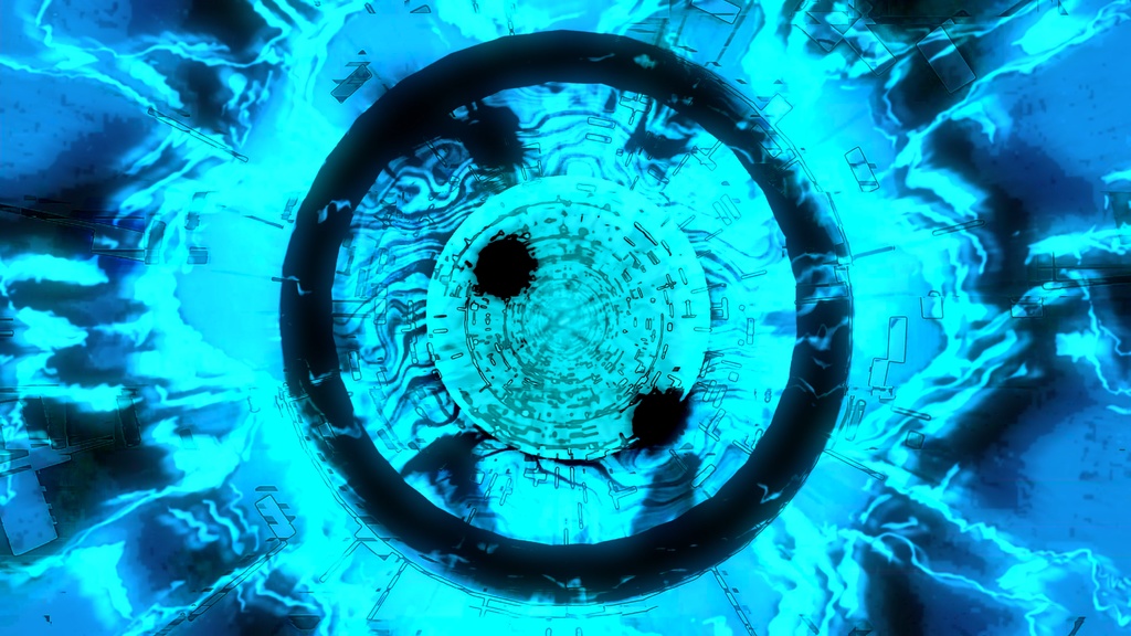 ネオンシアン エネルギーコア・リアクター|ソフト不安定形成 VJループ(HD)