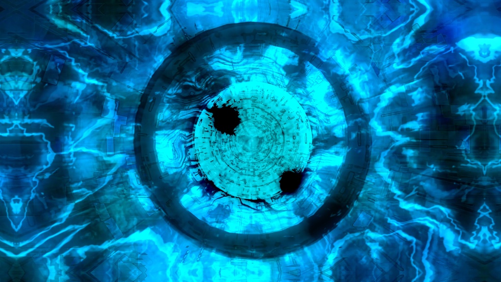 ネオンシアン エネルギーコア・リアクター｜ソフト不安定形成 VJループ（HD）