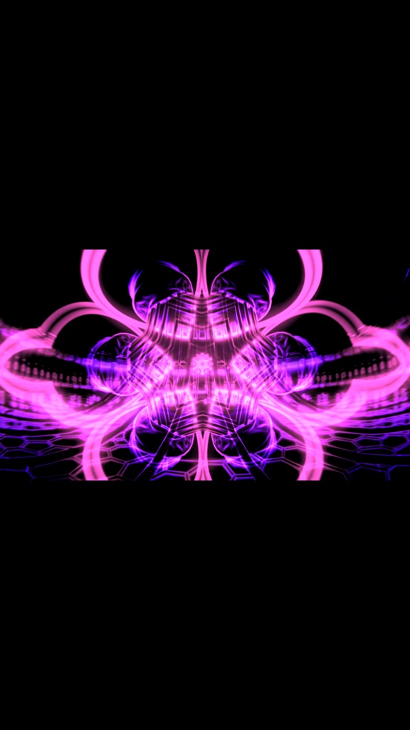 ネオンパープル サイバー幾何ブルーム|未来抽象 VJループ(HD)