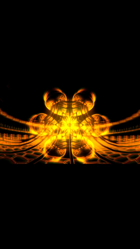 ゴールド サイバー幾何ブルーム|未来抽象 VJループ(HD)