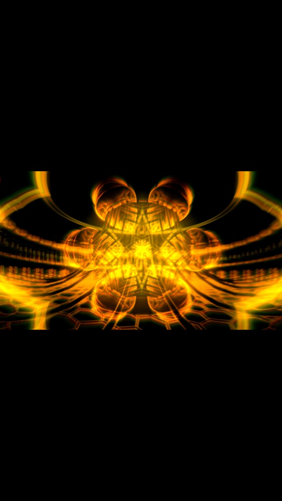 ゴールド サイバー幾何ブルーム|未来抽象 VJループ(HD)