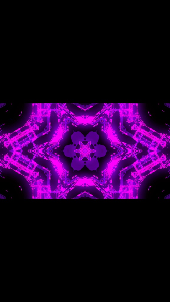 パープル サイバー フラクチャー カレイドスコープ VJループ(シームレス)HD