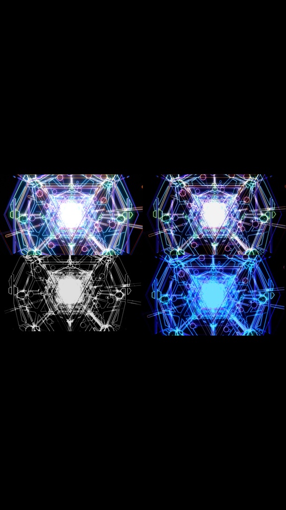 Cyber Tunnel Collection – Neon & Monochrome VJ Loop Pack (4 Videos)