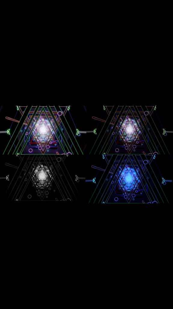 Cyber Tunnel Collection – Neon & Monochrome VJ Loop Pack (4 Videos)