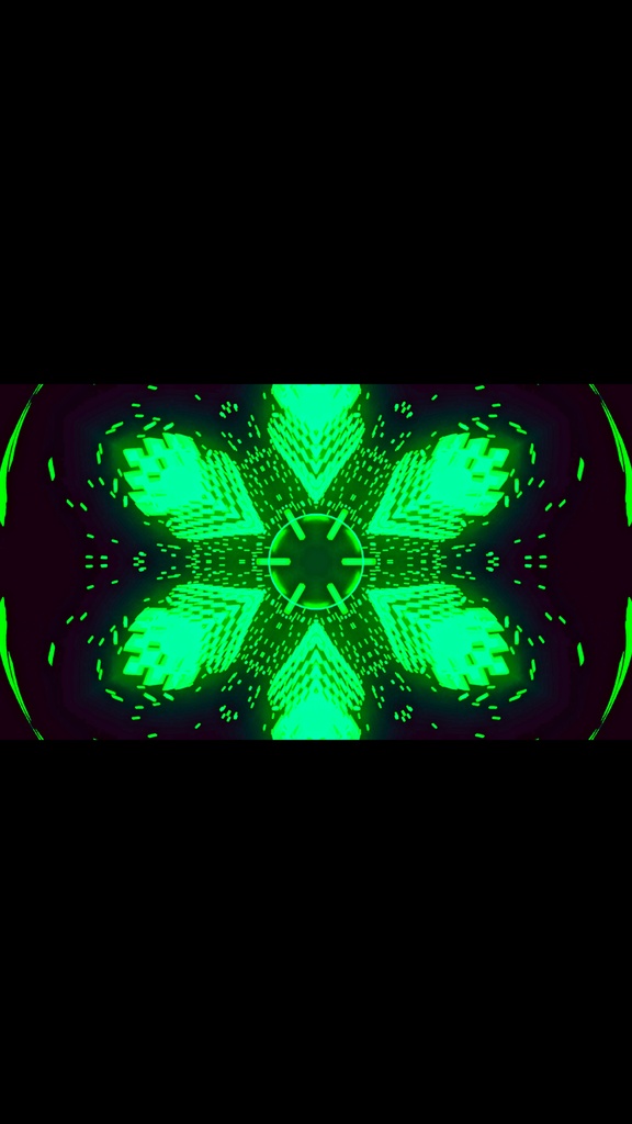 Green Kaleidoscope Cyber Core – Seamless HD VJ Loop