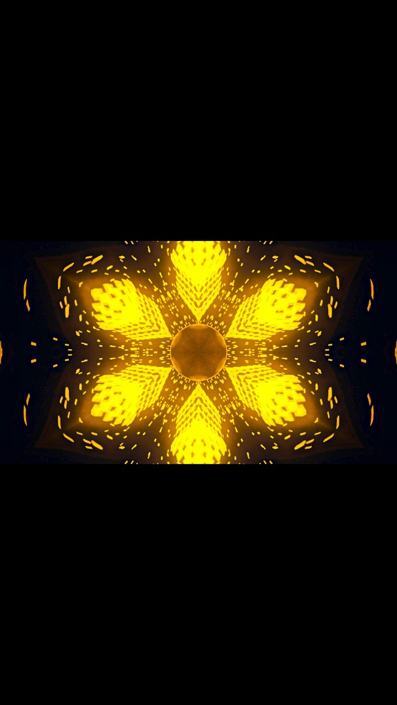 Gold Kaleidoscope Cyber Core – Seamless HD VJ Loop