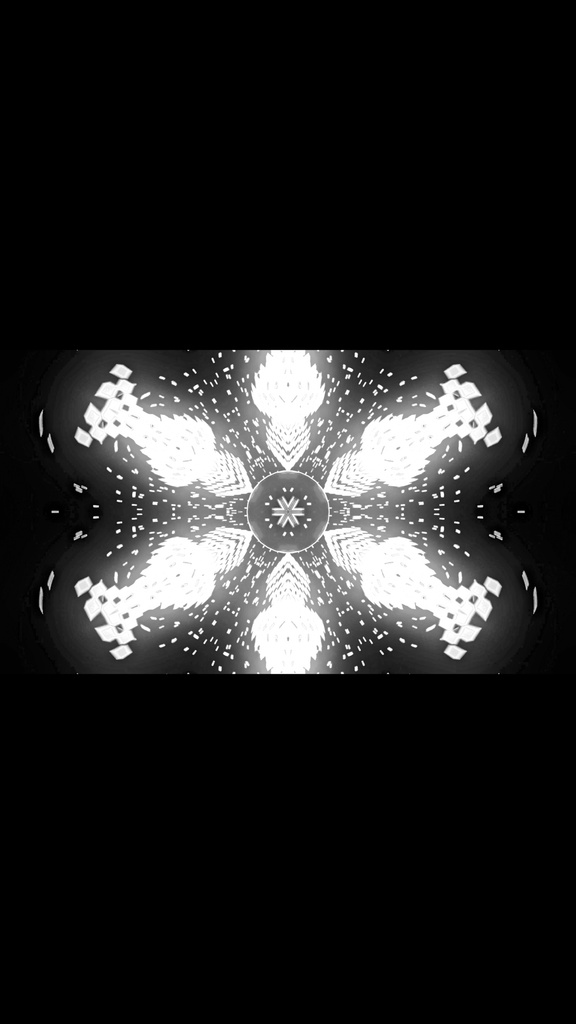 White Kaleidoscope Cyber Core – Seamless HD VJ Loop