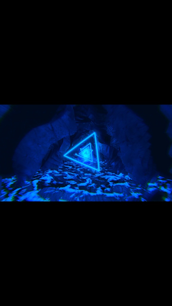 Blue Infinite Drive Tunnel – Abstract Techno VJ Loop HD Seamless