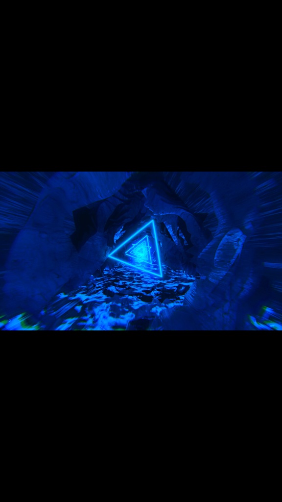 Blue Infinite Drive Tunnel – Abstract Techno VJ Loop HD Seamless