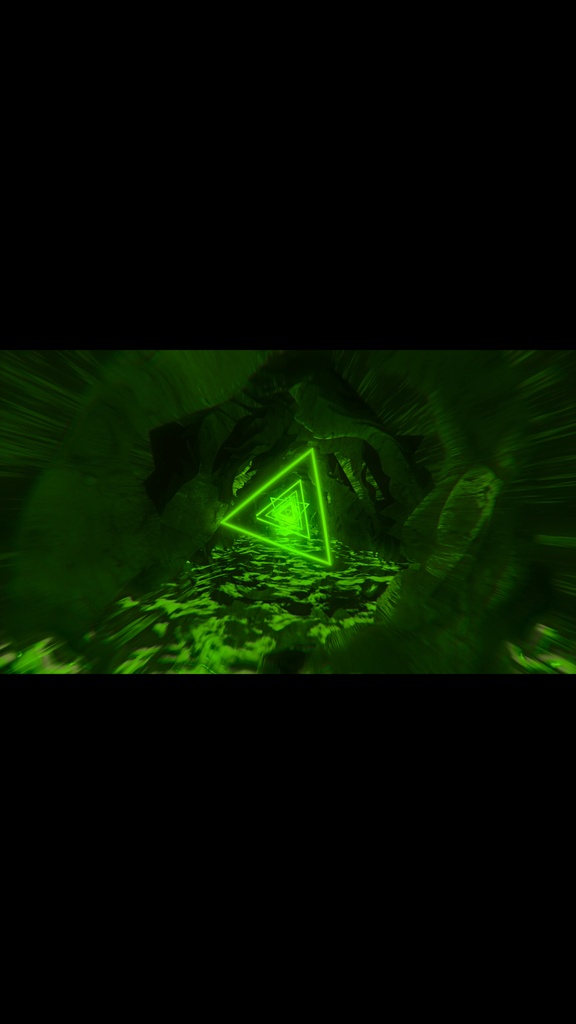 Green Infinite Drive Tunnel – Seamless HD VJ Loop