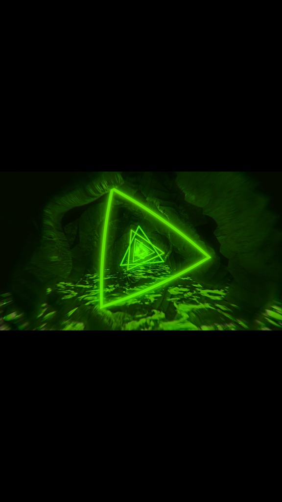 Green Infinite Drive Tunnel – Seamless HD VJ Loop
