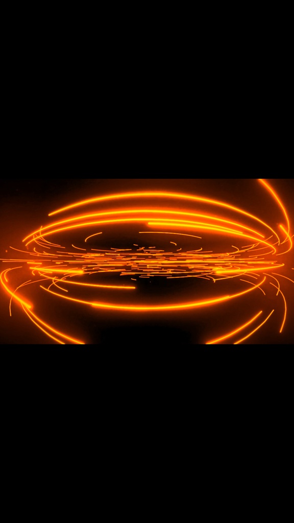 Amber Neon Energy Rings Flow – Seamless HD VJ Loop