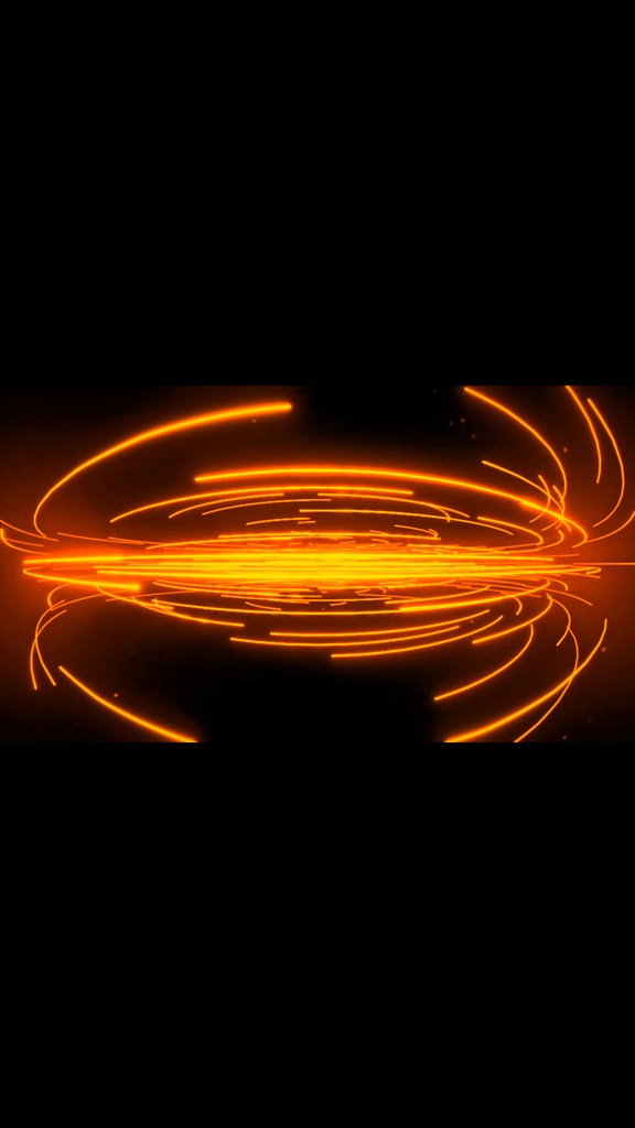 Amber Neon Energy Rings Flow – Seamless HD VJ Loop