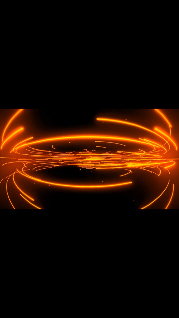 Amber Neon Energy Rings Flow – Seamless HD VJ Loop