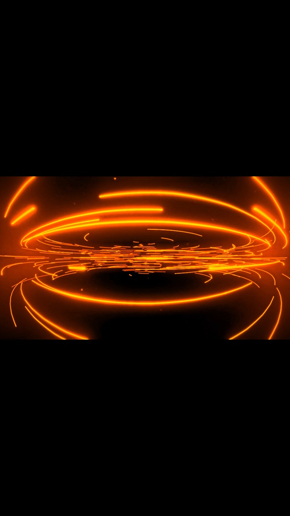Amber Neon Energy Rings Flow – Seamless HD VJ Loop
