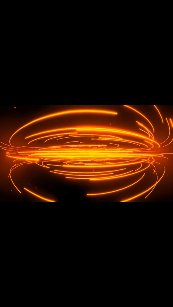 Amber Neon Energy Rings Flow – Seamless HD VJ Loop