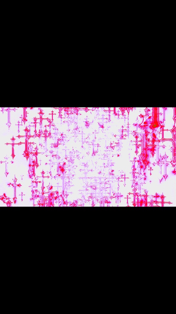 Cyber Pink Gothic Cross Rain – Glitch Neon HD VJ Loop