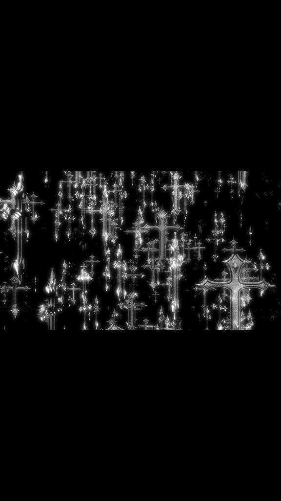 Cyber Gothic Cross Rain – Glitch Neon HD VJ Loop Collection