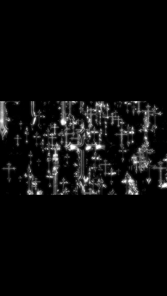 Cyber Gothic Cross Rain – Glitch Neon HD VJ Loop Collection