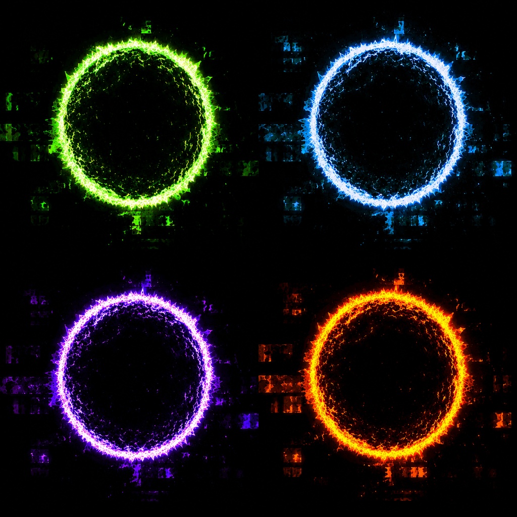 Core Collapse 4 Pack Cyber Reactor Seamless VJ Loop Collection