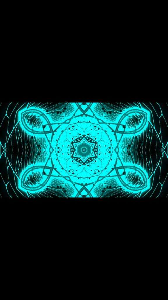 Turquoise Kaleido Reactor 4K/HD シームレスVJループ