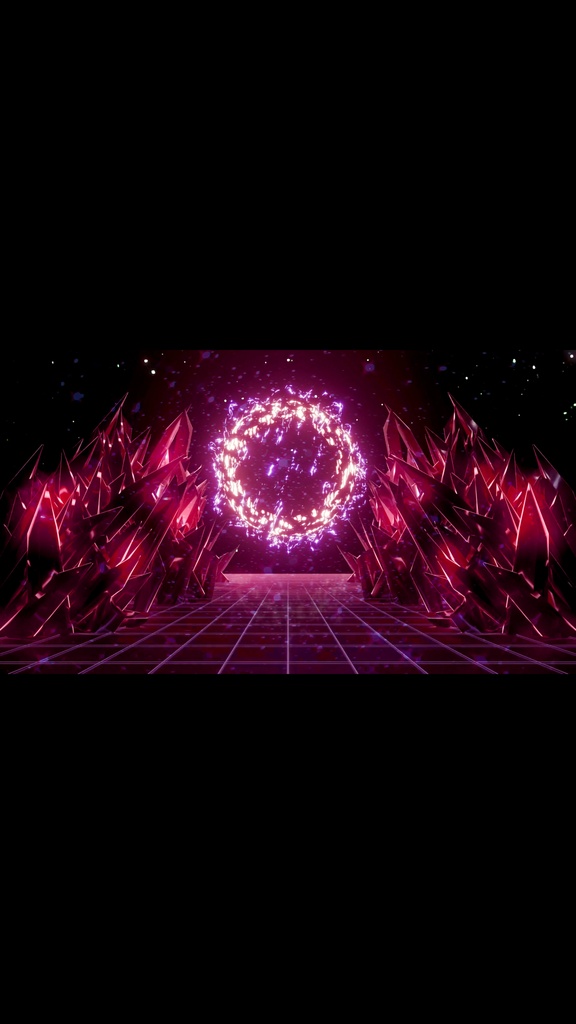 Cyber Crystal Corridor Magenta Core - サイバークリスタル回廊