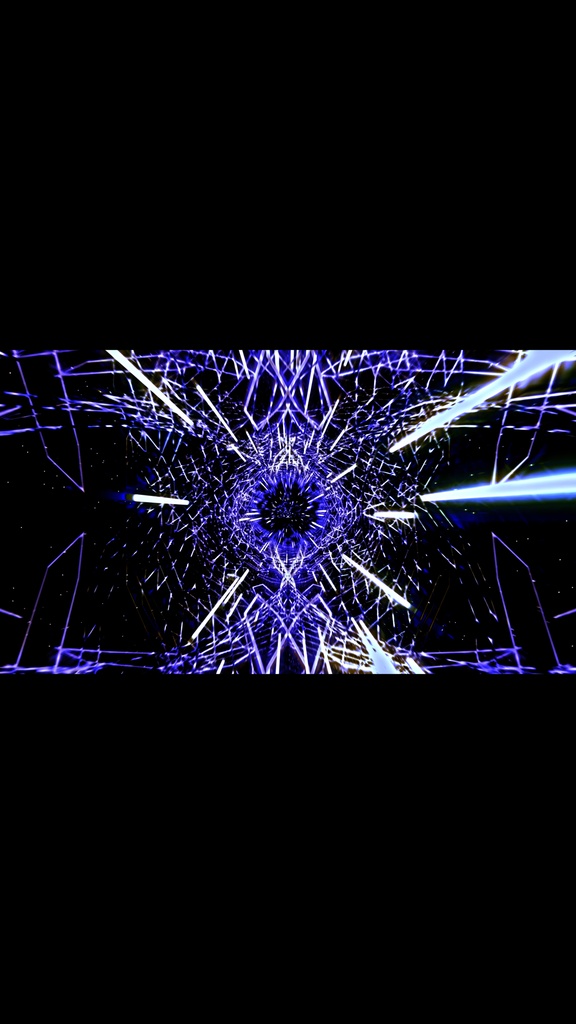 Cyber Warp Tunnel Purple White Energy Core HD VJ Loop