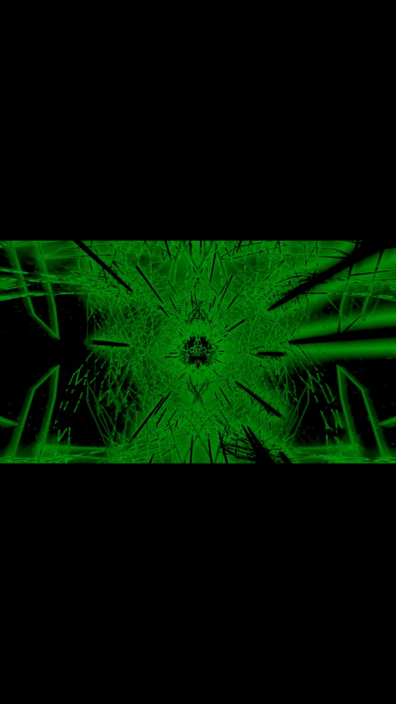 Cyber Warp Tunnel Green Energy Core HD VJ Loop
