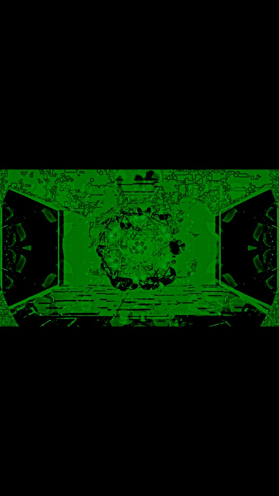 Cyber Glitch Montage Green Core HD