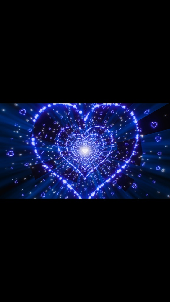 Blue Heart Reactor Particle Tunnel HD Seamless Loop