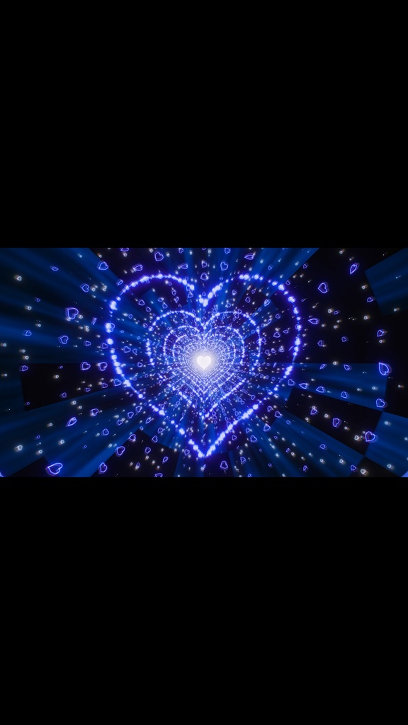 Blue Heart Reactor Particle Tunnel HD Seamless Loop
