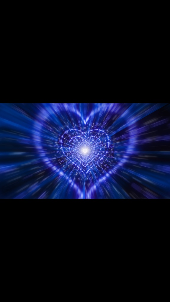 Blue Heart Reactor Particle Tunnel HD Seamless Loop