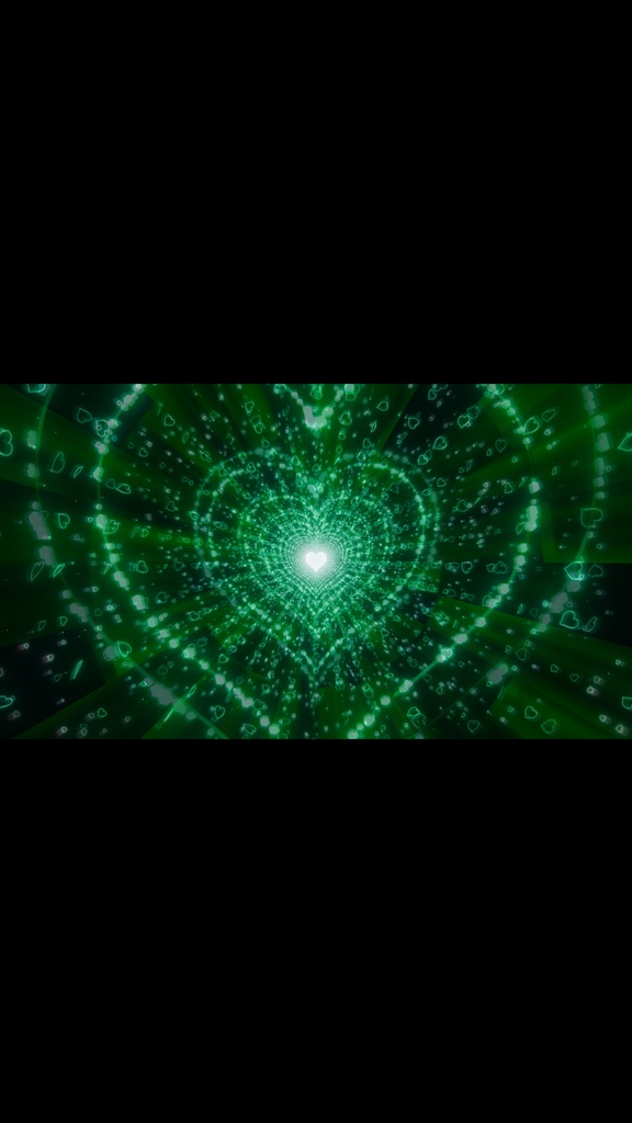 Green Heart Reactor Particle Tunnel HD Seamless Loop