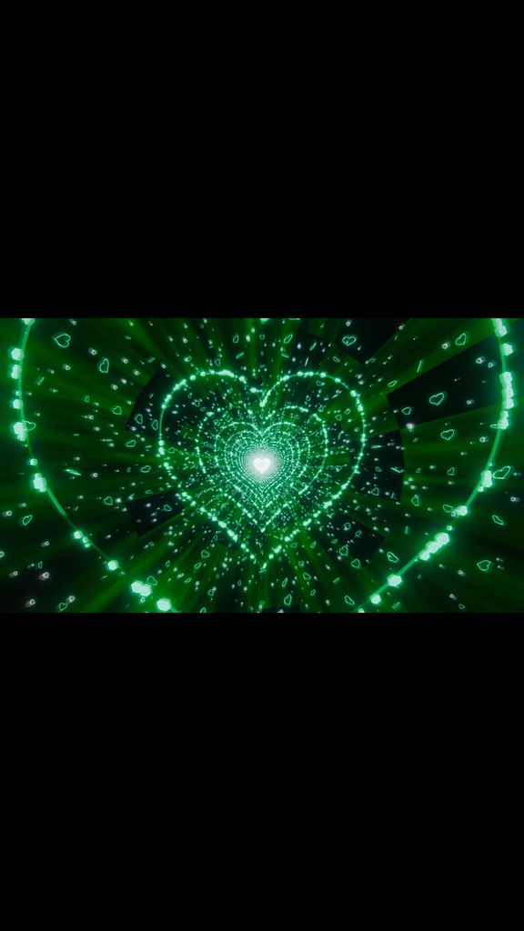 Green Heart Reactor Particle Tunnel HD Seamless Loop