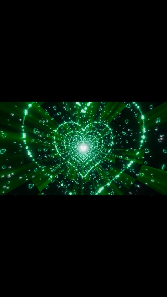 Green Heart Reactor Particle Tunnel HD Seamless Loop