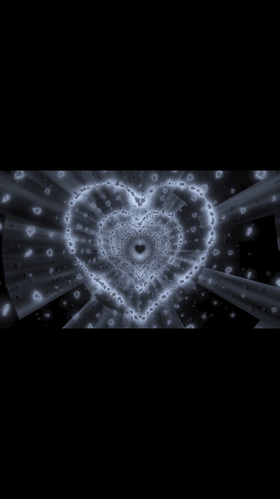 Frost Mono Heart Reactor Particle Tunnel HD Seamless Loop