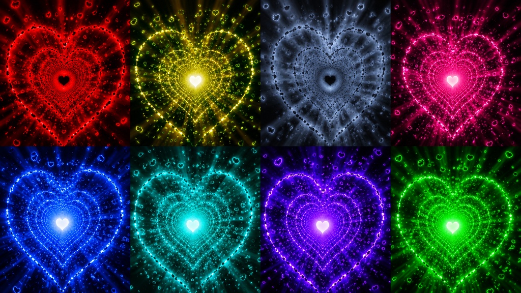 Heart Reactor Particle Tunnel Collection Pack Vol.1 HD Seamless Loop