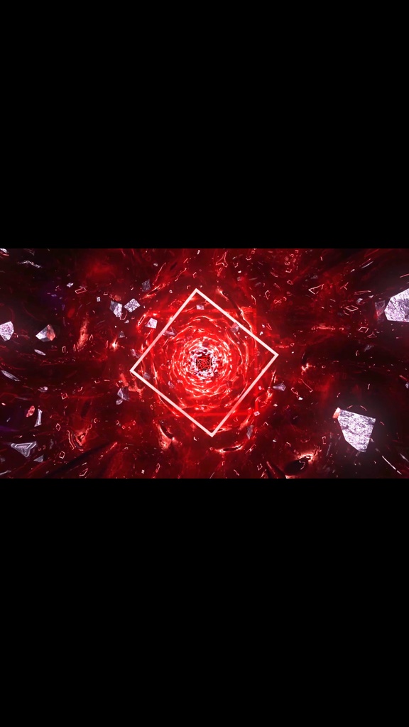 Cyber Reactor Core Tunnel Red | Seamless VJ Loop | HD