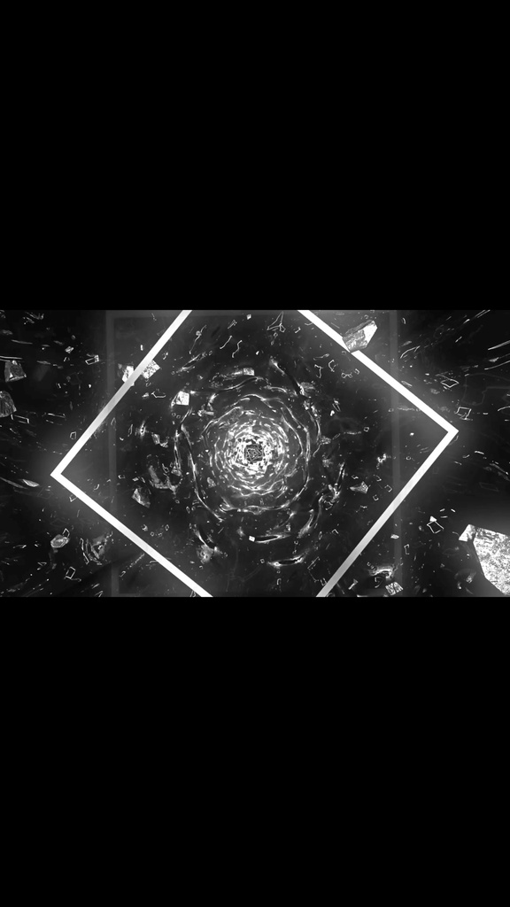 Cyber Reactor Core Tunnel Monochrome | Seamless VJ Loop | HD