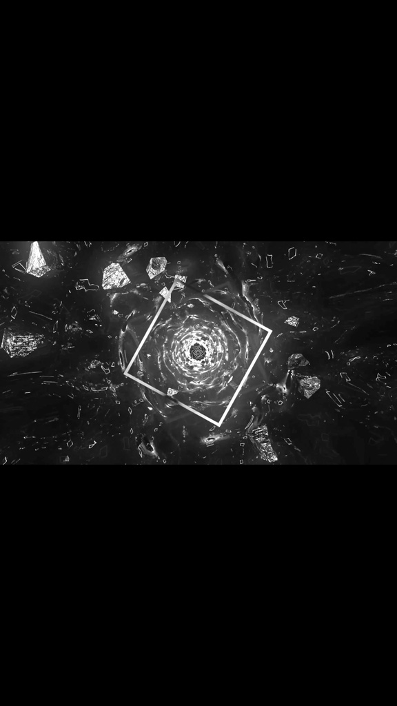 Cyber Reactor Core Tunnel Monochrome | Seamless VJ Loop | HD