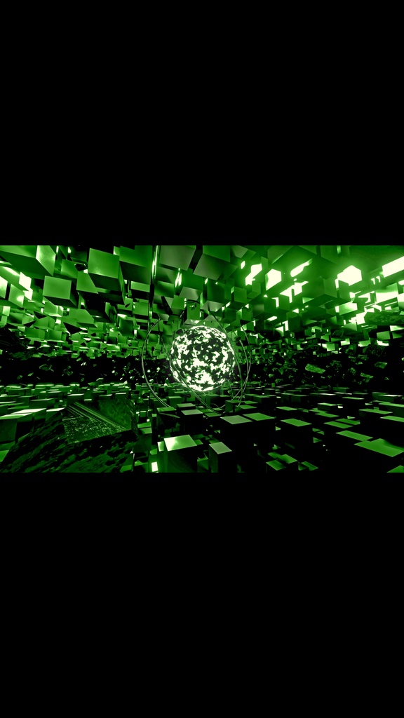 Green Shockwave Core Field HD VJ Loop