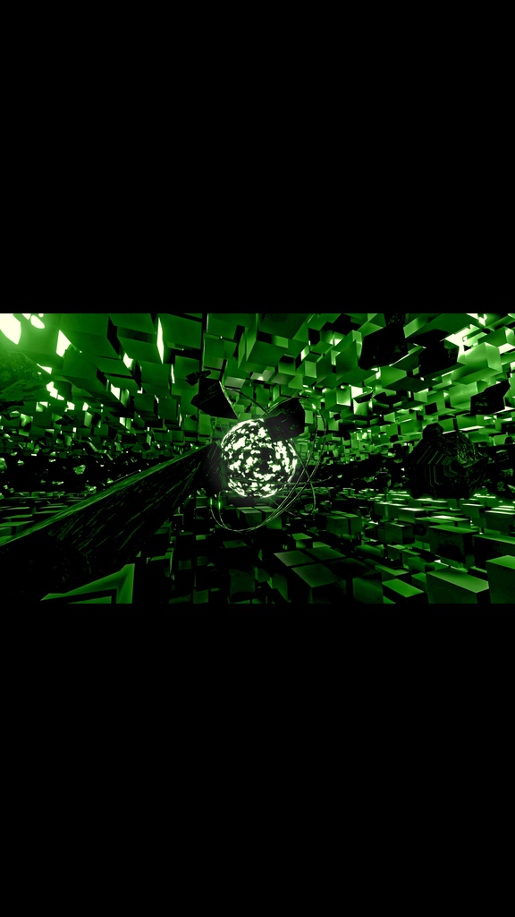 Green Shockwave Core Field HD VJ Loop