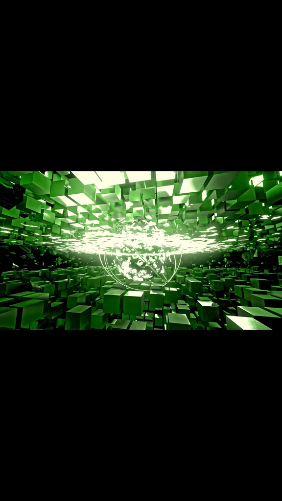 Green Shockwave Core Field HD VJ Loop