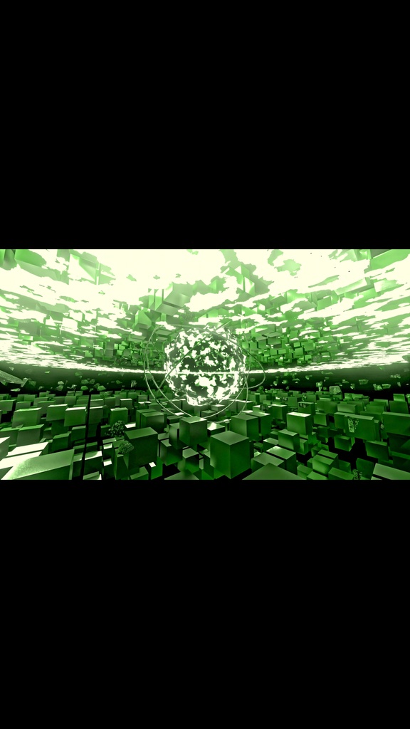 Green Shockwave Core Field HD VJ Loop