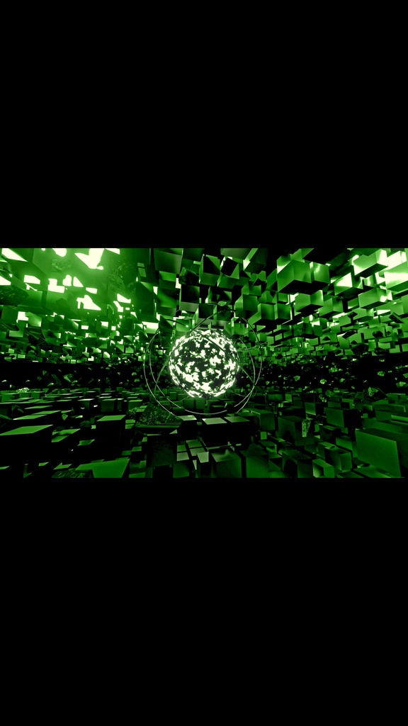 Green Shockwave Core Field HD VJ Loop