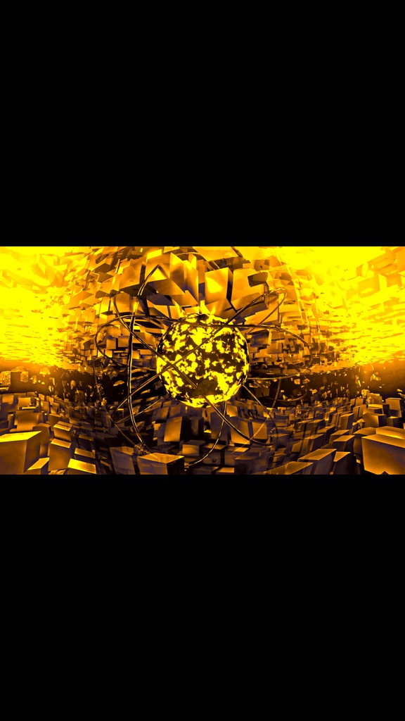 Gold Shockwave Core Field HD VJ Loop