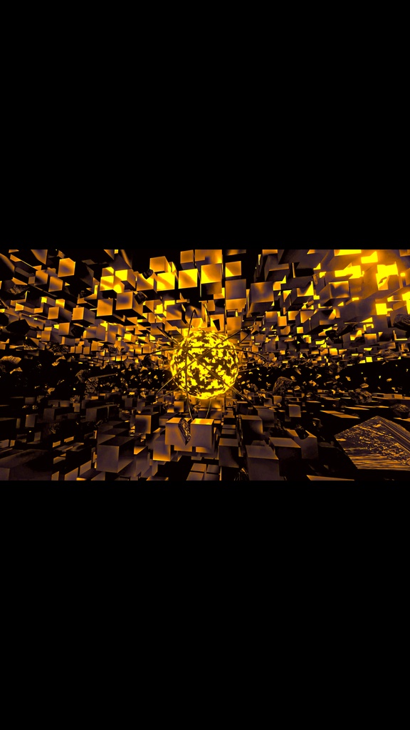 Gold Shockwave Core Field HD VJ Loop